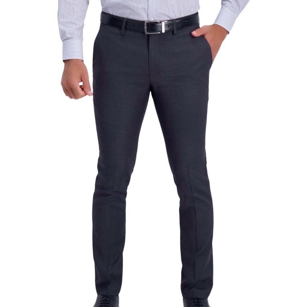 Reaction Kenneth Cole Mens Dress Pants Blue US Size 38x30 SKINNY Fit 232